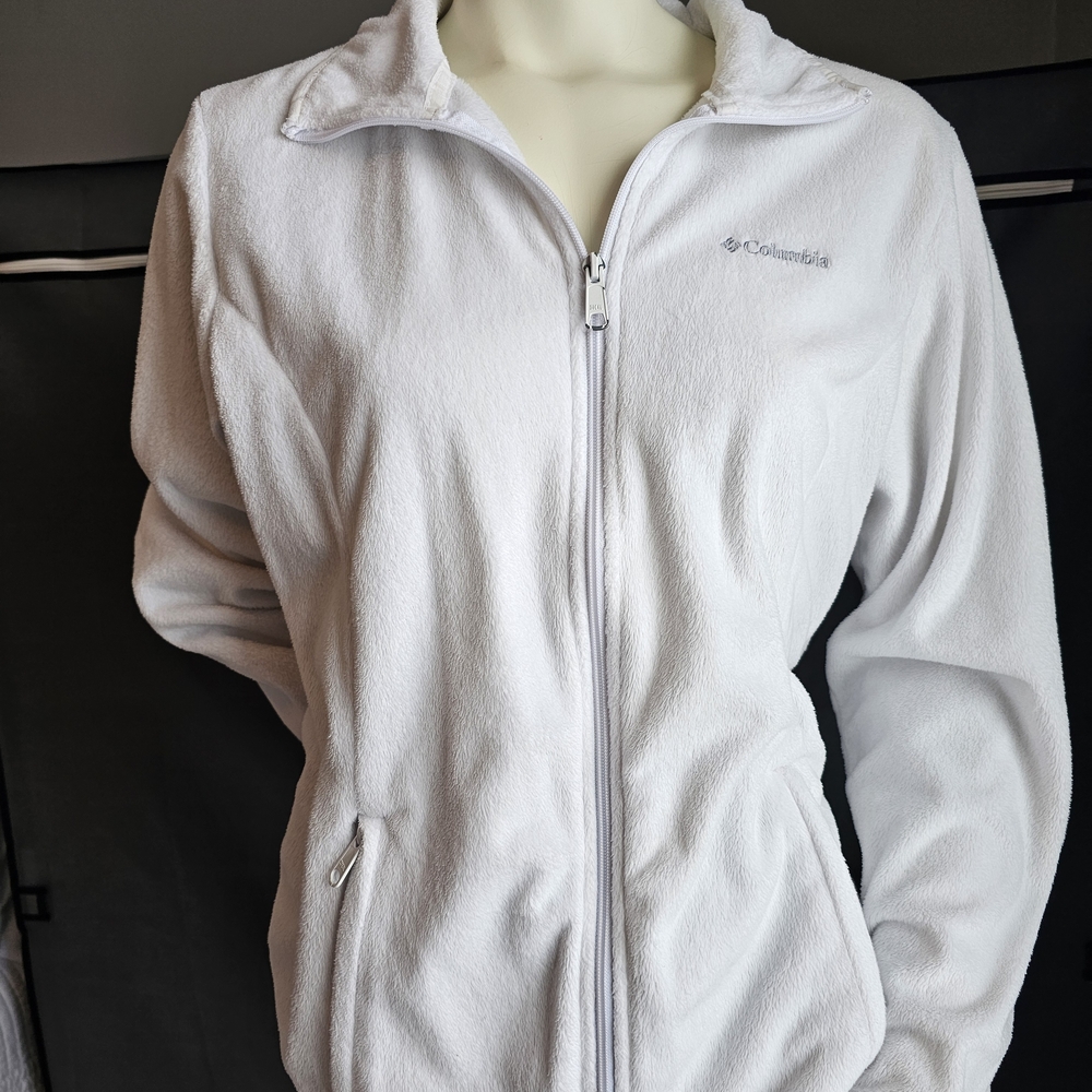 Columbia Soft White Fleece Jacket
